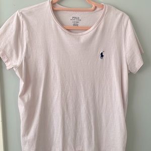 Pink polo worn a few times.